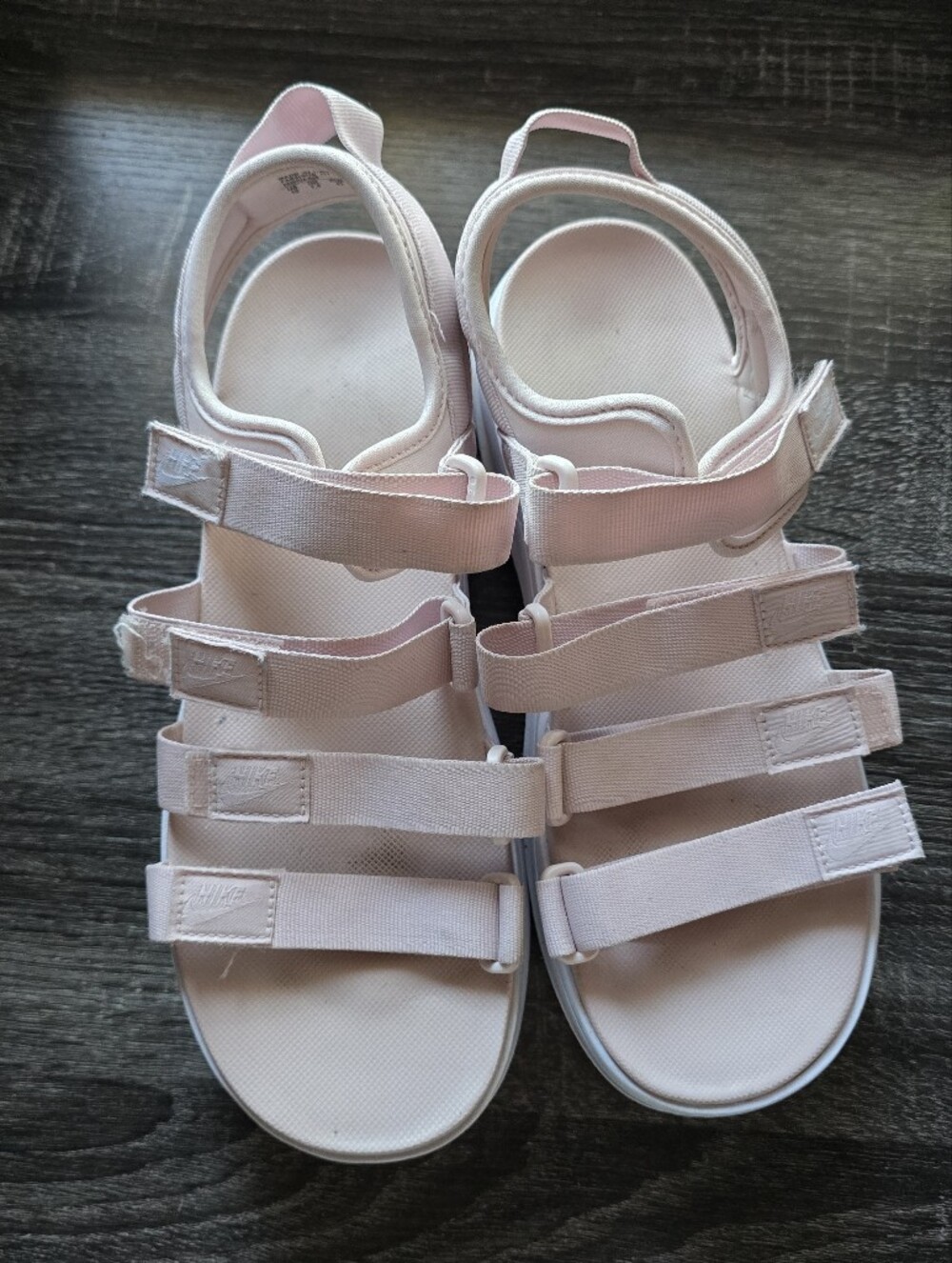 Nike Icon Classic Strappy Platform Sandals Light Pink